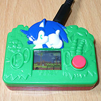 Image of Switch Adapted Sonic the Hedgehog - SEGA / McDonalds Happy Meal LCD Toy.