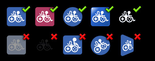 Game Accessibility Symbol guidance.