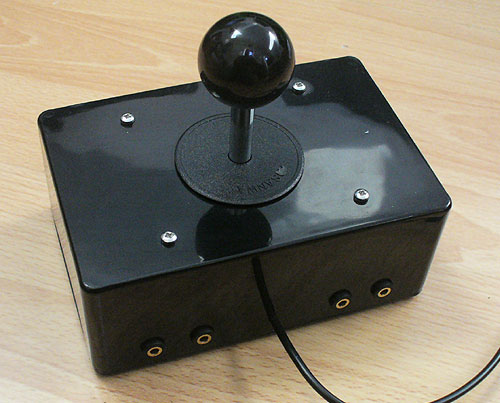 Photo of an analogue joystick based on the Ultimarc Ultra-Stick