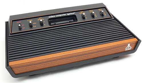 Image of an Atari VCS games console. The woodgrain is good!