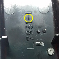 5. Pilot hole point encircled in yellow.