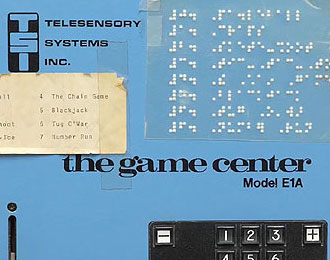The Game Center by TSI blind accessible game console