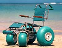 Landeez All-Terrain wheelchair. Click for more...
